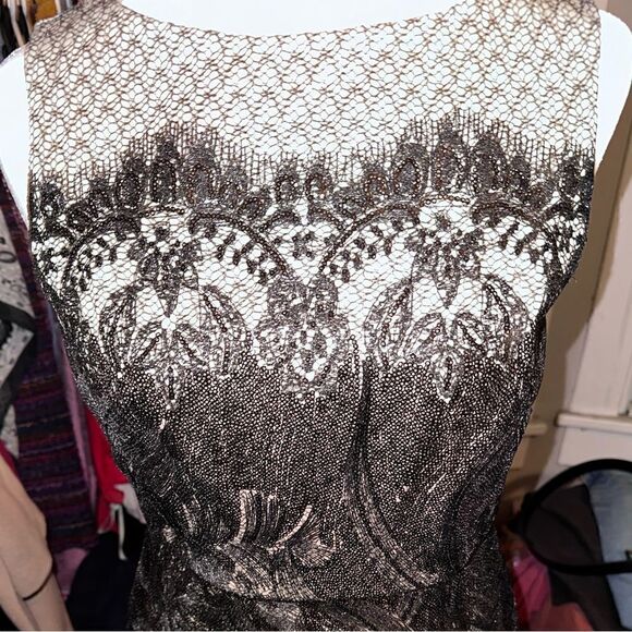 Julia Jordan Black Lace Sequin Dress Size 8 - Picture 2 of 2